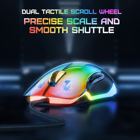 เมาส์เกมมิ่ง ONIKUMA CW925 RGB BACKLIT WIRED GAMING MOUSE - สีดำ_10